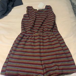 “Walking on sunshine” rainbow romper